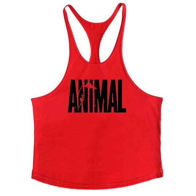 Animal Gyms Tank Top Men Workout Clothing Bodybuilding Stringer Men Muscle Vests Cotton Y back Singlets debardeur fitness homme