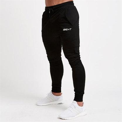 2021 GEHT brand Casual Skinny Pants Mens Joggers Sweatpants Fitness Workout Brand Track pants New Autumn Male Fashion Trousers