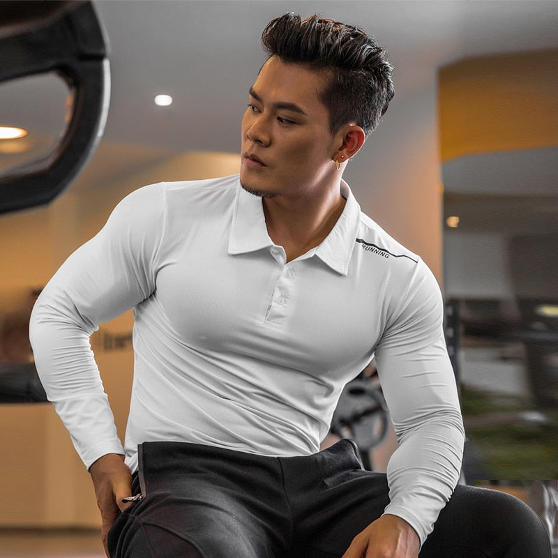 Mens Gym Compression Shirt Male Rashgard Fitness Long Sleeves Running Clothes Homme T Shirt Football Jersey Sportswear Dry Fit