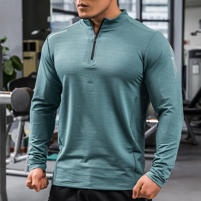 Mens Gym Compression Shirt Male Rashgard Fitness Long Sleeves Running Clothes Homme T Shirt Football Jersey Sportswear Dry Fit