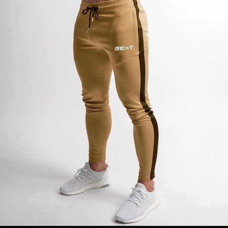 2021 GEHT brand Casual Skinny Pants Mens Joggers Sweatpants Fitness Workout Brand Track pants New Autumn Male Fashion Trousers