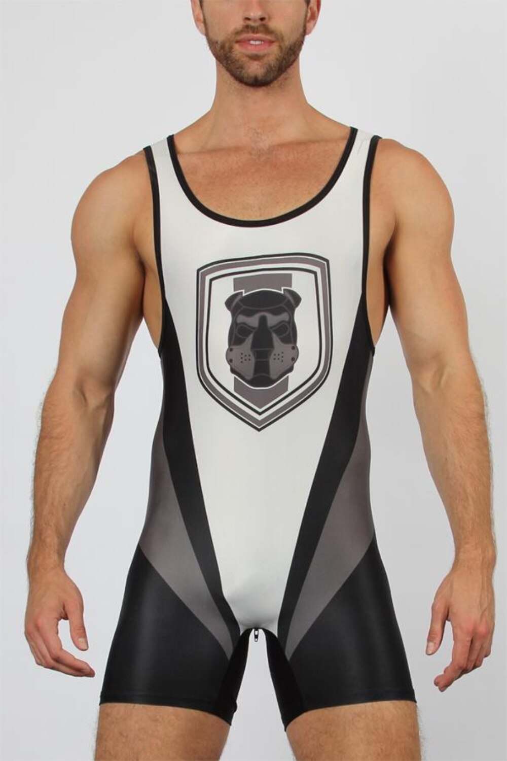 USA Poshmark Cellblock 13 Mens Wrestling Zipper Singlets One-Piece Powerlifting Sleeveless Gym Sport Fitness Clothing