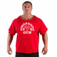 Gym Training Muscle Print Cotton Men Loose T-shirt