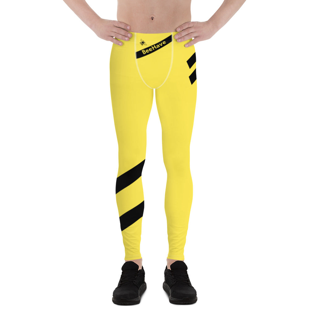 BeeHave  Signature Yellow Stripes Men's Leggings