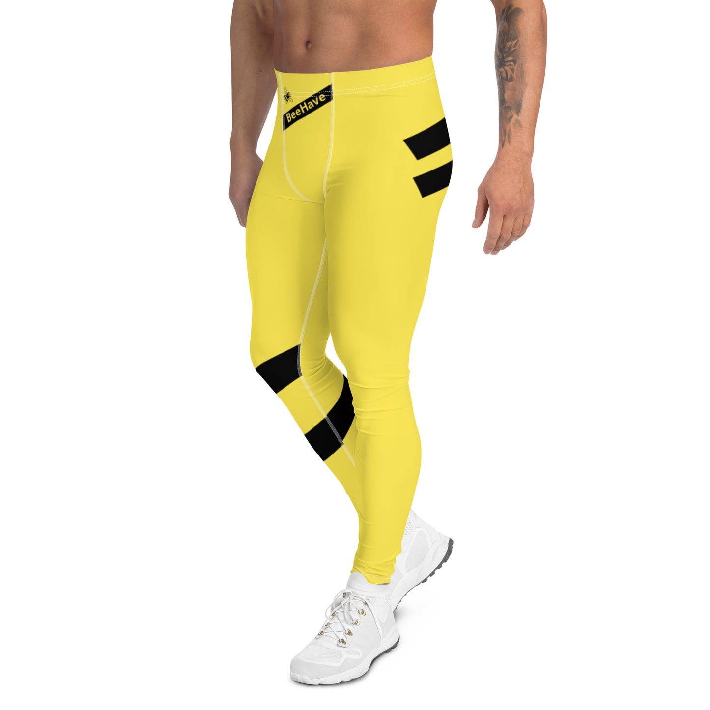 BeeHave  Signature Yellow Stripes Men's Leggings