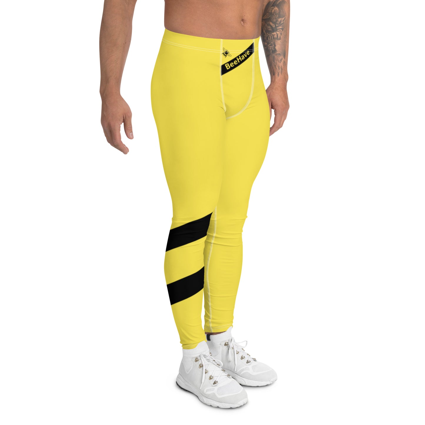 BeeHave  Signature Yellow Stripes Men's Leggings