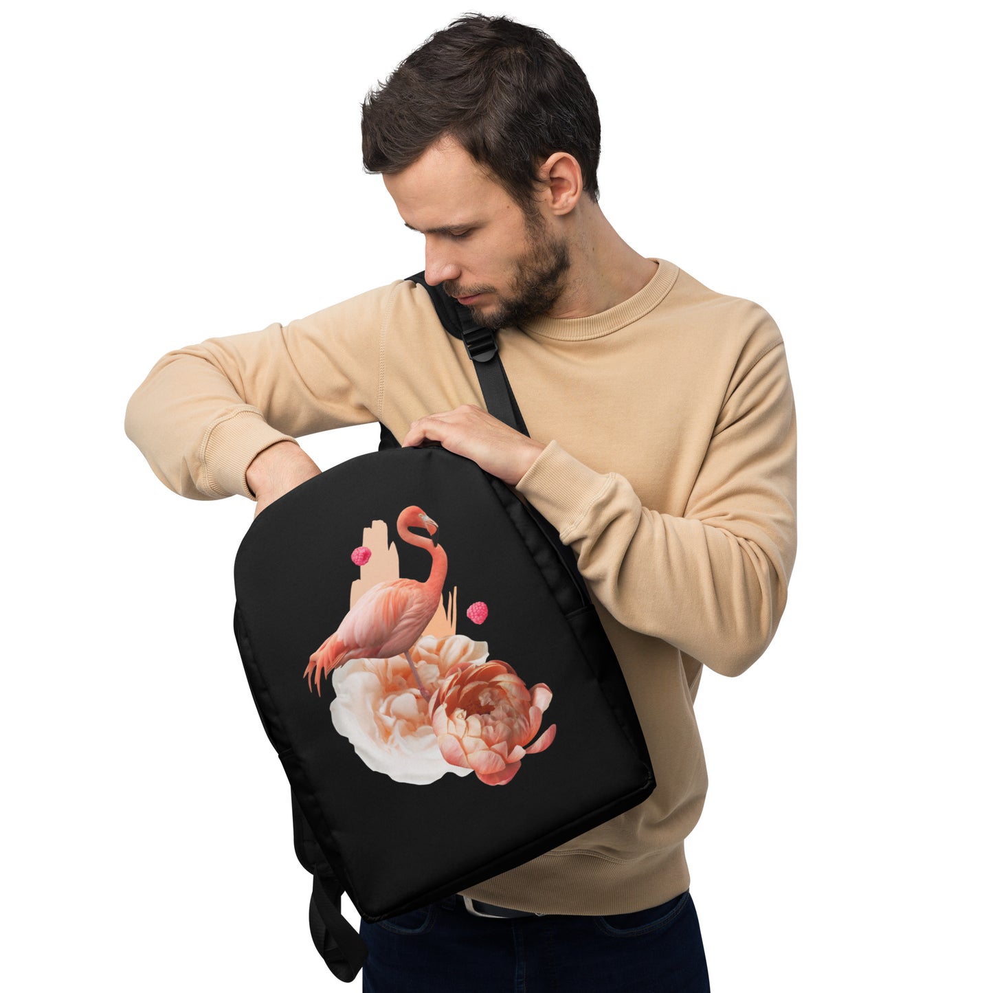 Flamingo Minimalist Backpack