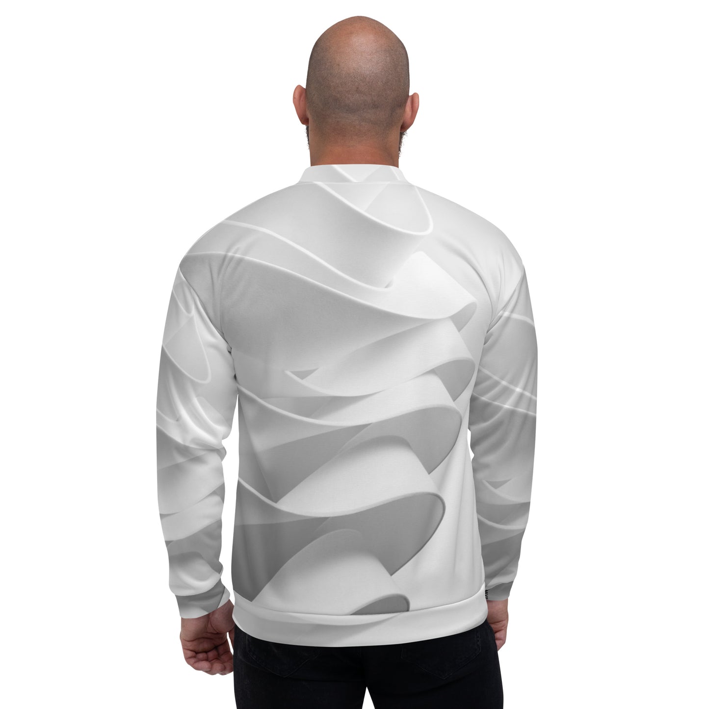 Cities White Unisex Bomber Jacket