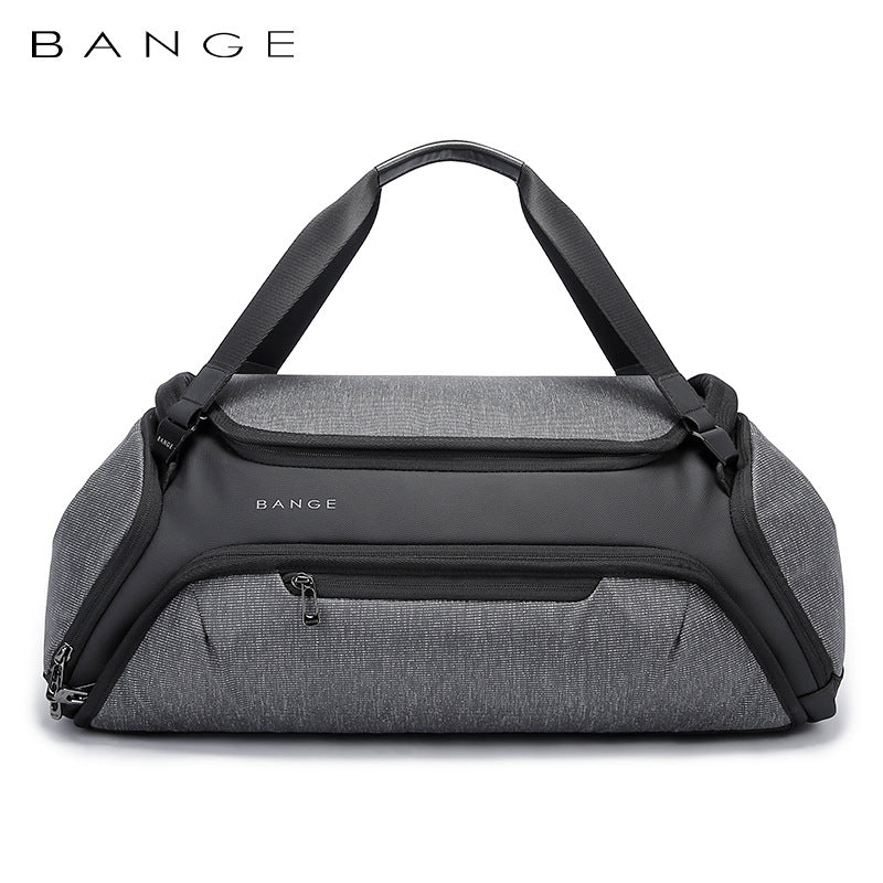 BANGE Fitness Bag Men's Travel bag Dry and wet separation Women's Yoga Exercise Swimming bag Diagonal span duffel bag