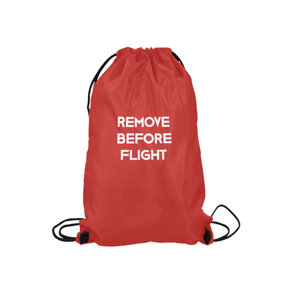 Remove before Flight Drawstring Bags  (Model 1604) (Small)