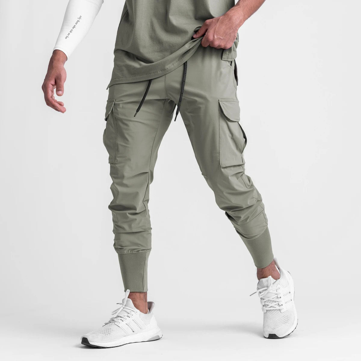 European size sports pants fitness casual pants thin dry leg running training cargo pants men - offline not available