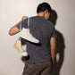 Yellow mesh Men’s high top canvas shoes