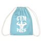 bee stronger Drawstring Bag - aqua