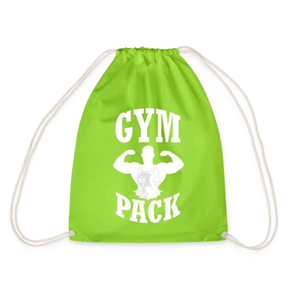 bee stronger Drawstring Bag - neon green