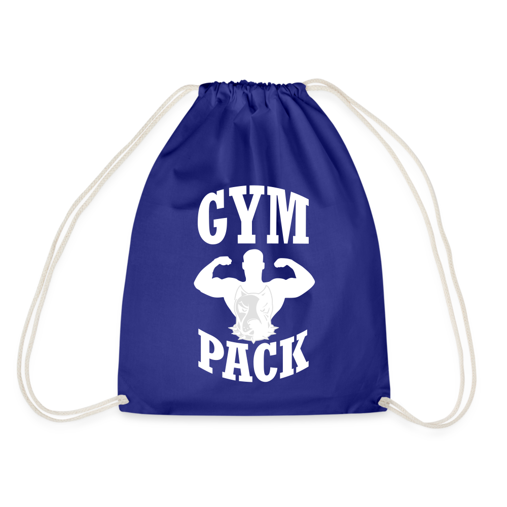 bee stronger Drawstring Bag - royal blue