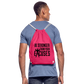 bee stronger Drawstring Bag - fuchsia