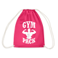 bee stronger Drawstring Bag - fuchsia