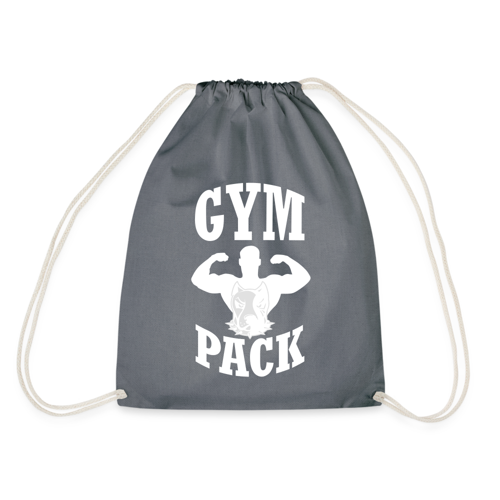 bee stronger Drawstring Bag - grey