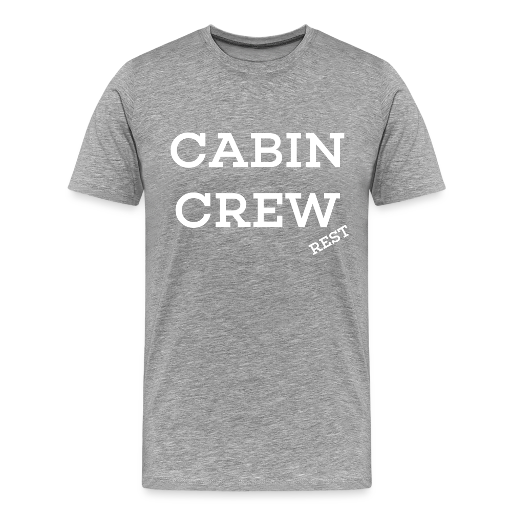 BEECREW Cabin Crew Rest T-Shirt - heather grey