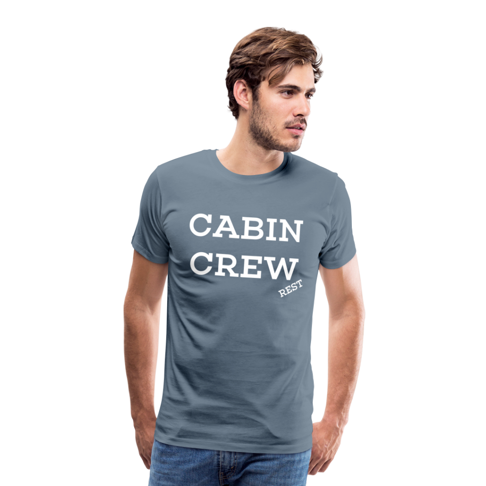 BEECREW Cabin Crew Rest T-Shirt - steel blue