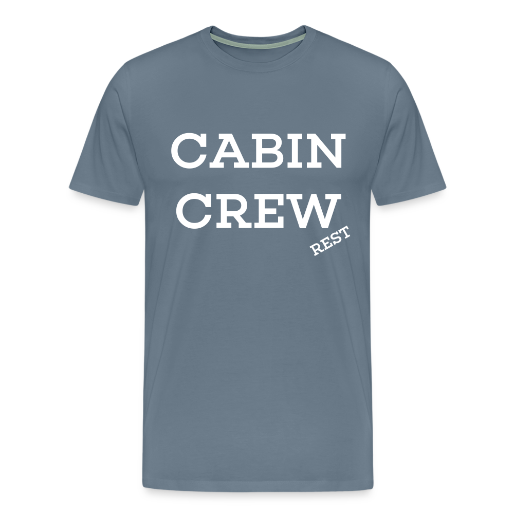 BEECREW Cabin Crew Rest T-Shirt - steel blue