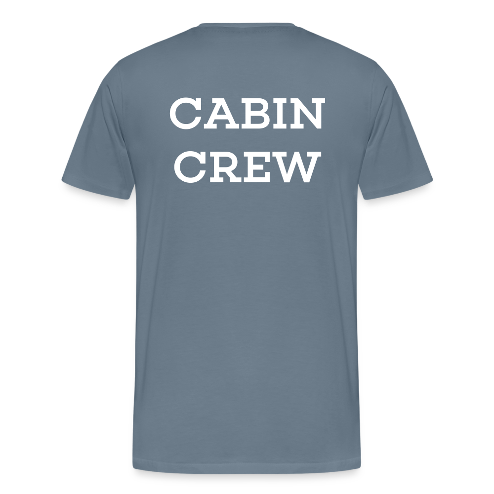 BEECREW Cabin Crew Rest T-Shirt - steel blue