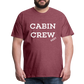 BEECREW Cabin Crew Rest T-Shirt - heather burgundy