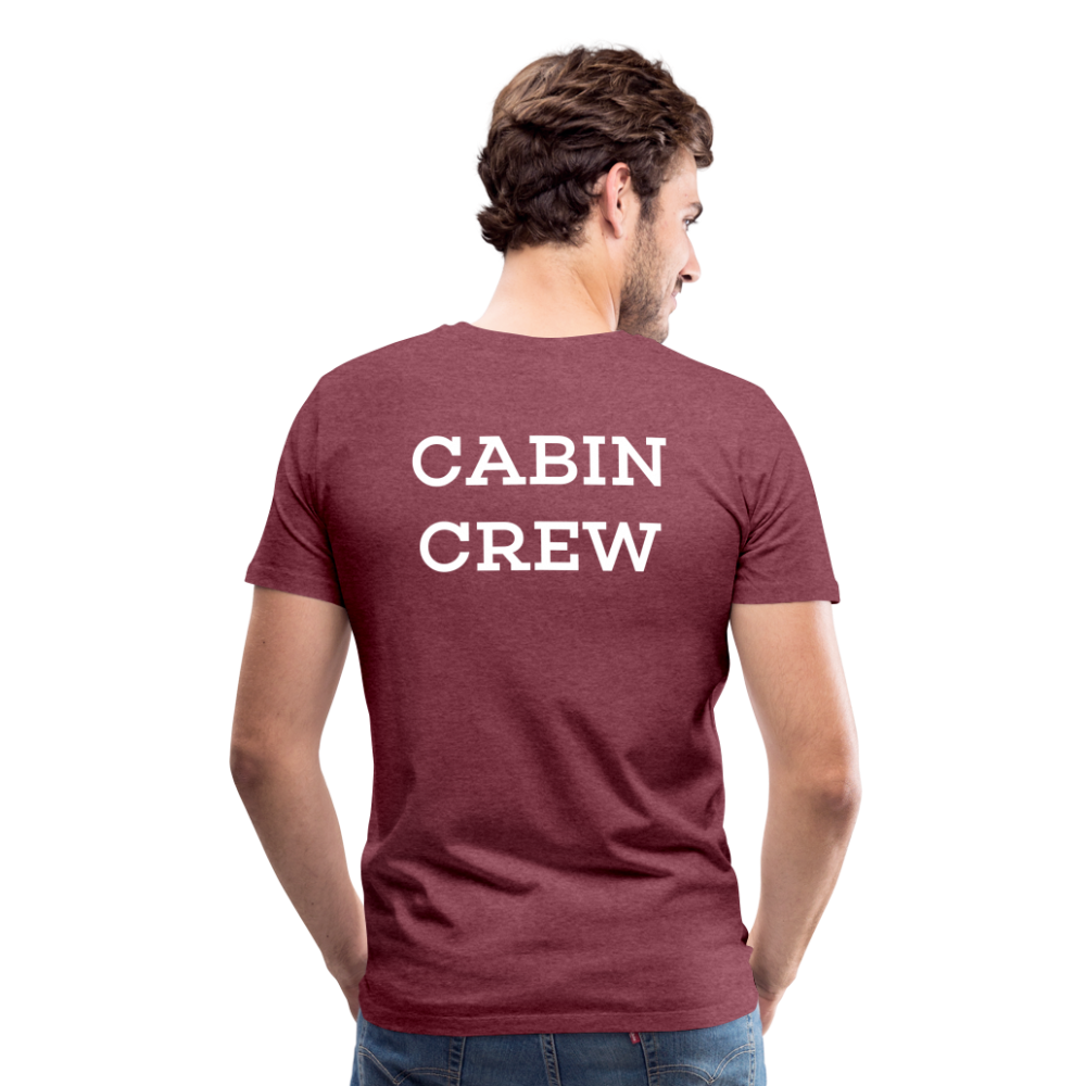 BEECREW Cabin Crew Rest T-Shirt - heather burgundy