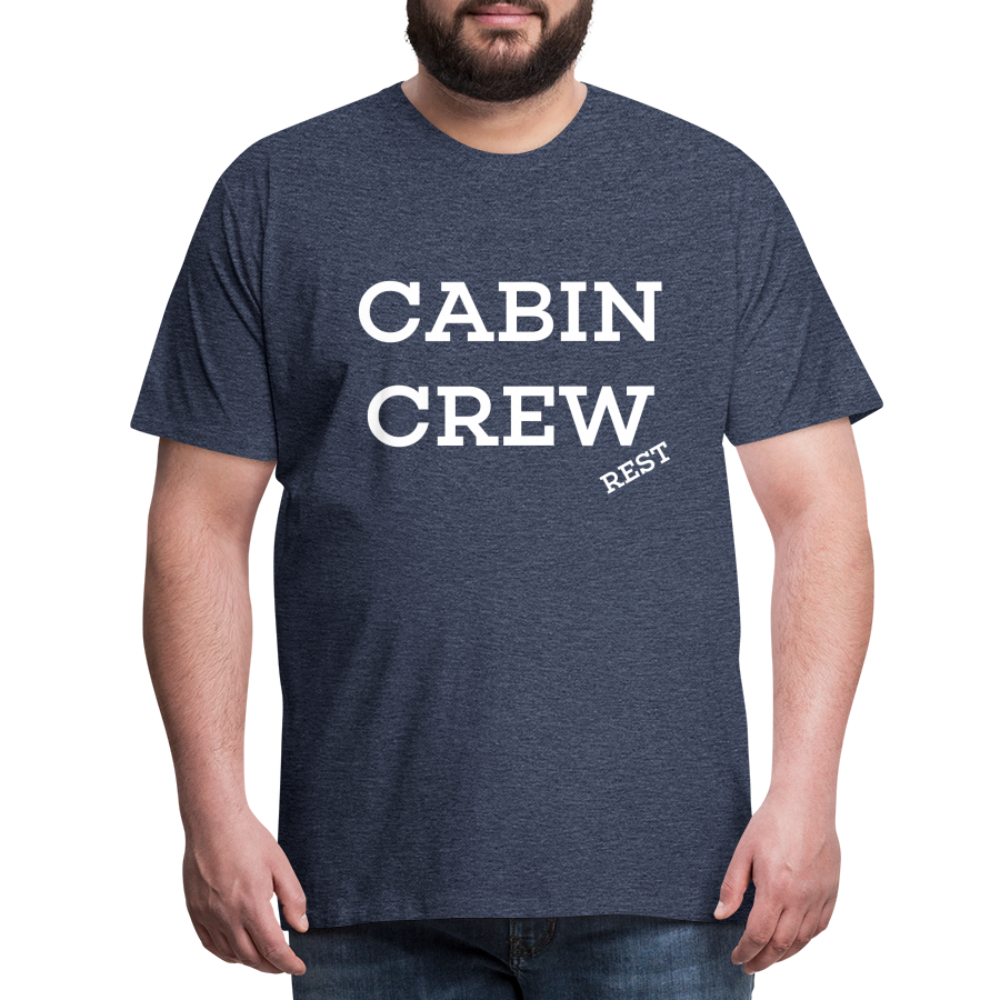 BEECREW Cabin Crew Rest T-Shirt - heather blue