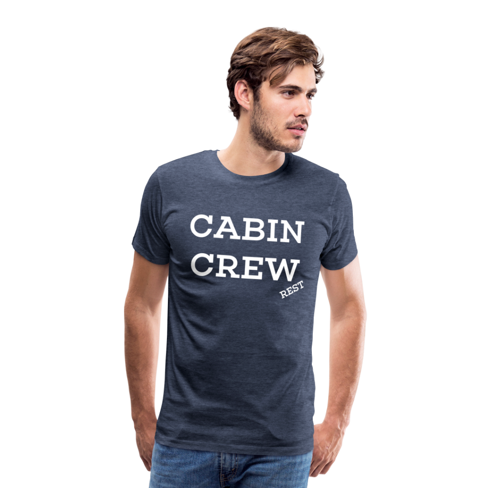 BEECREW Cabin Crew Rest T-Shirt - heather blue