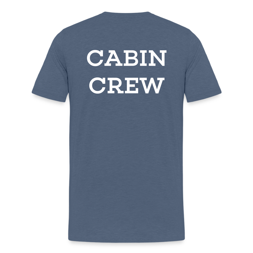 BEECREW Cabin Crew Rest T-Shirt - heather blue