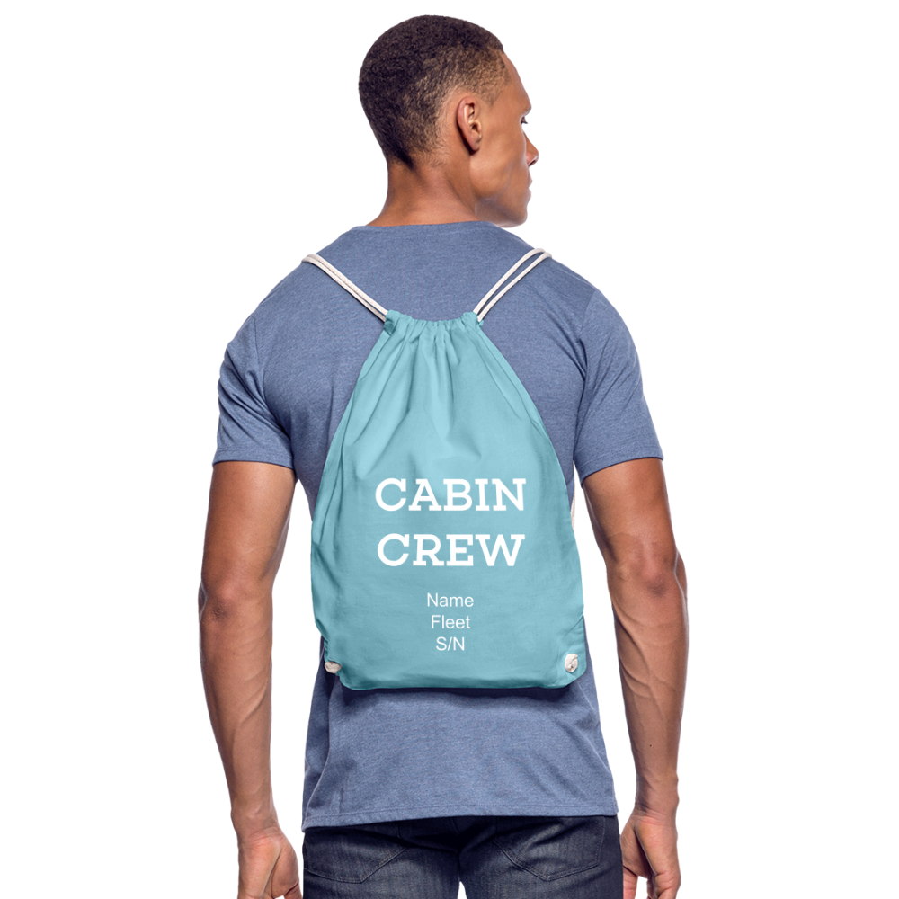 Cabin Crew Drawstring Bag - aqua