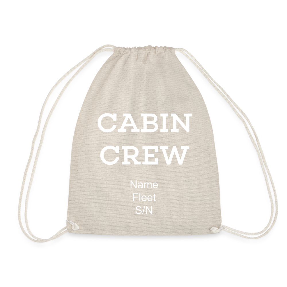 Cabin Crew Drawstring Bag - nature