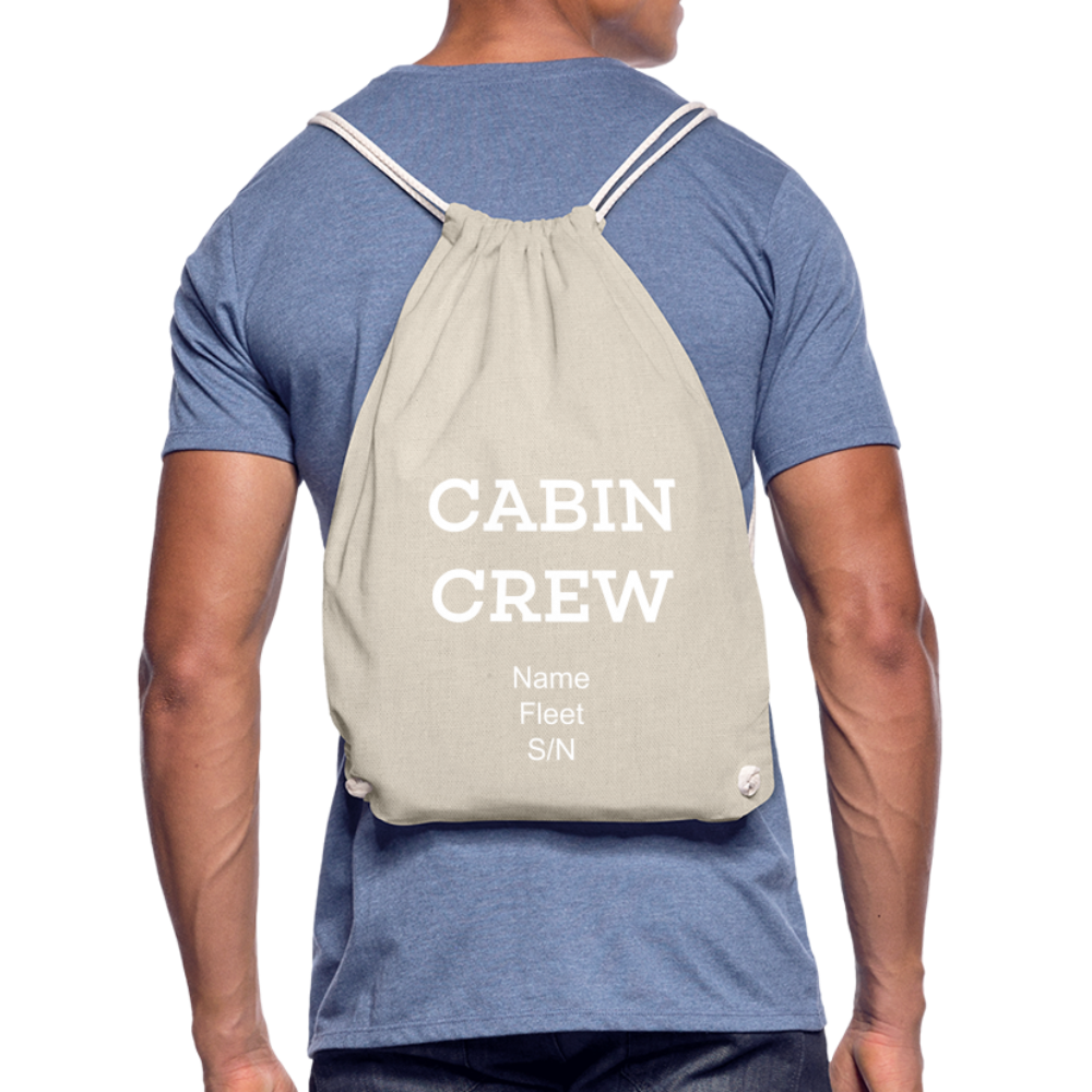 Cabin Crew Drawstring Bag - nature