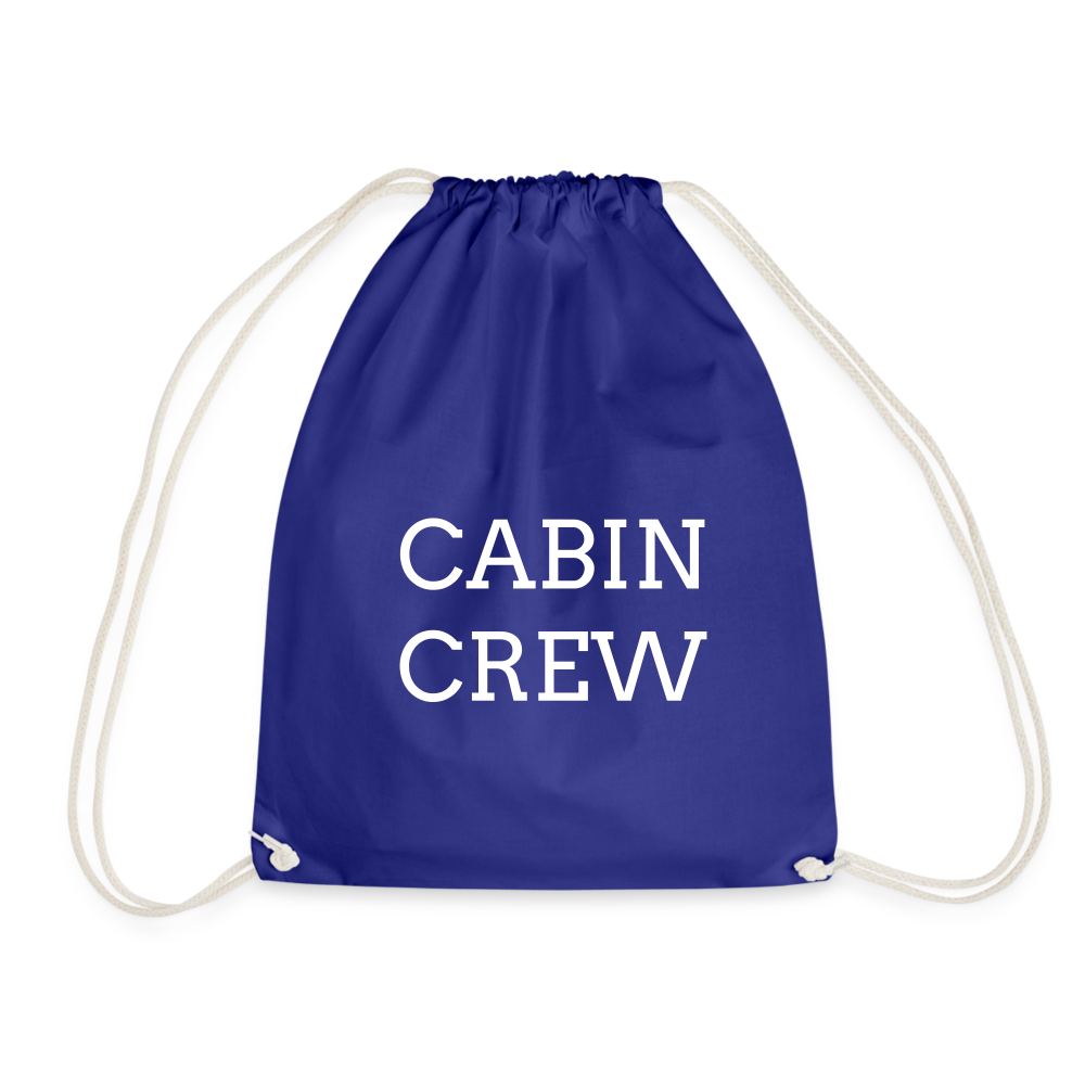 Personalised crew Drawstring Bag - royal blue