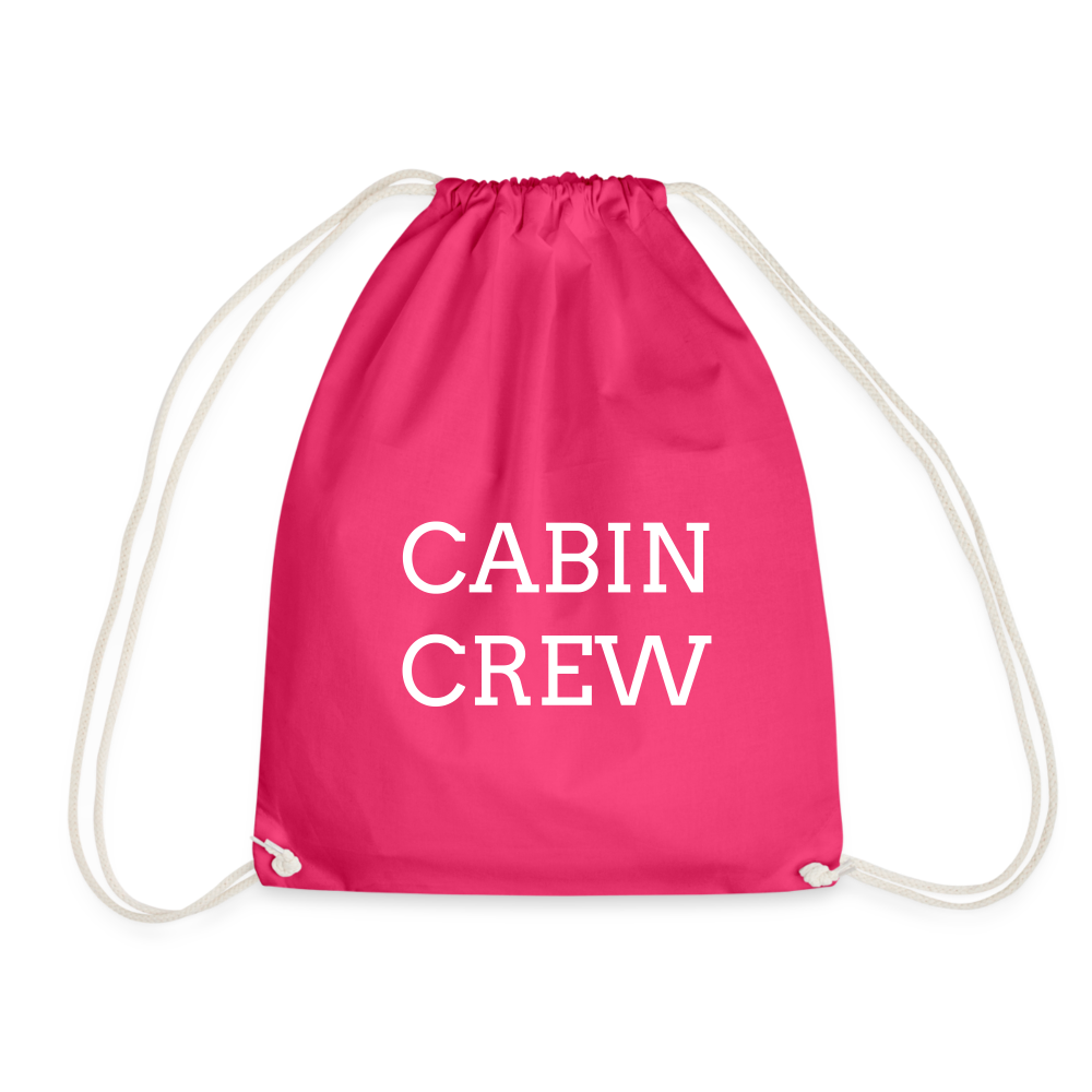 Personalised crew Drawstring Bag - fuchsia