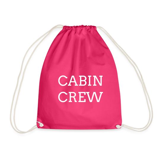 Personalised crew Drawstring Bag - fuchsia