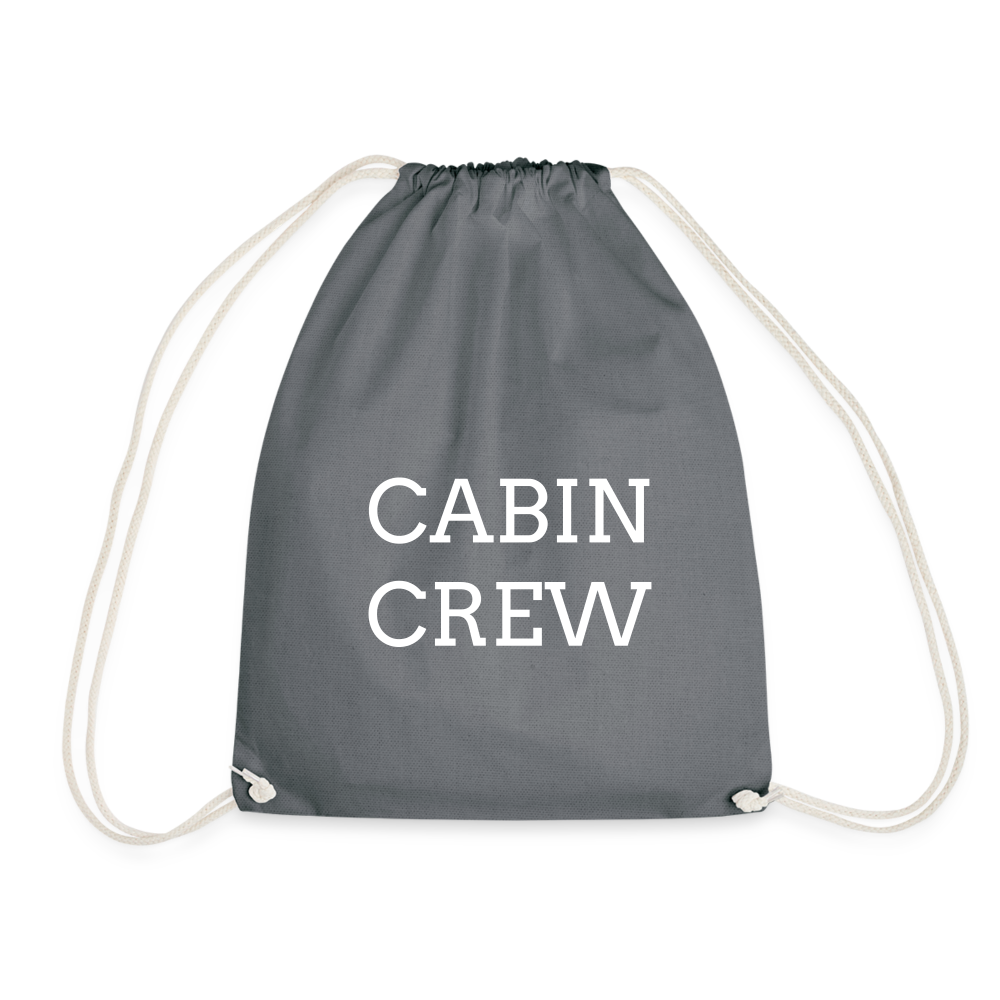 Personalised crew Drawstring Bag - grey