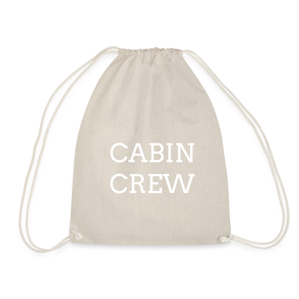 Personalised crew Drawstring Bag - nature