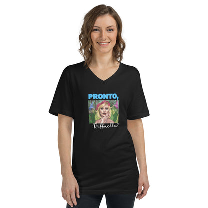 Pronto Raffaella Unisex Short Sleeve V-Neck T-Shirt