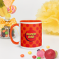 Super Dad Mug with Color Inside